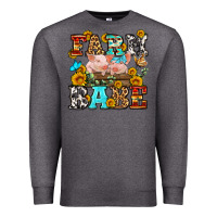 Charcoal Heather western farm babe Premium Sweatshirt - OliviaCreatesArt