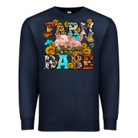 Navy western farm babe Premium Sweatshirt - OliviaCreatesArt