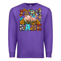 Purple western farm babe Premium Sweatshirt - OliviaCreatesArt