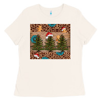 Bone Christmas trees leopard Ladies Tee - AdoDesignShop