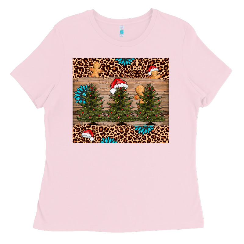 Christmas Trees Leopard Ladies Tee by AdoDesignShop | Teevron