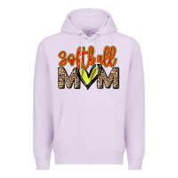 Lilac Softball mom Premium Hoodie - HowdyJamesFarm