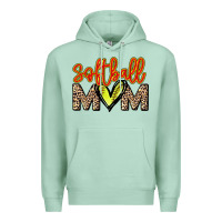 Seafoam Softball mom Premium Hoodie - HowdyJamesFarm