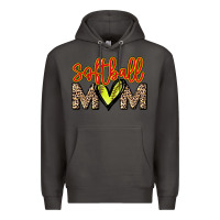 Smoke Softball mom Premium Hoodie - HowdyJamesFarm