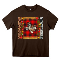 Chocolate Brown texas christmas tumbler Heavy Core Tee - AdoDesignShop
