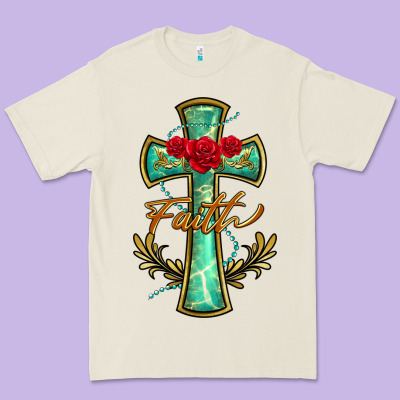 Cross Faith Premium Tee Designed By Barkaloodesign
