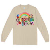 Mushroom childcare life Long Sleeve Tee - Artiststas