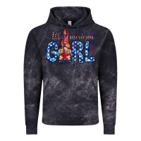 Cloud Black all american girl with gnome Vintage Hoodie - NancyCooperArtShop