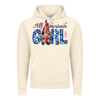Vintage Artic all american girl with gnome Vintage Hoodie - NancyCooperArtShop