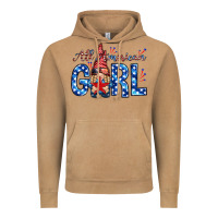 Vintage Camel all american girl with gnome Vintage Hoodie - NancyCooperArtShop