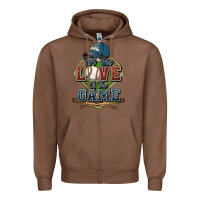 Chestnut for the love of the game baseball Zipper Hoodie - HowdyJamesFarm