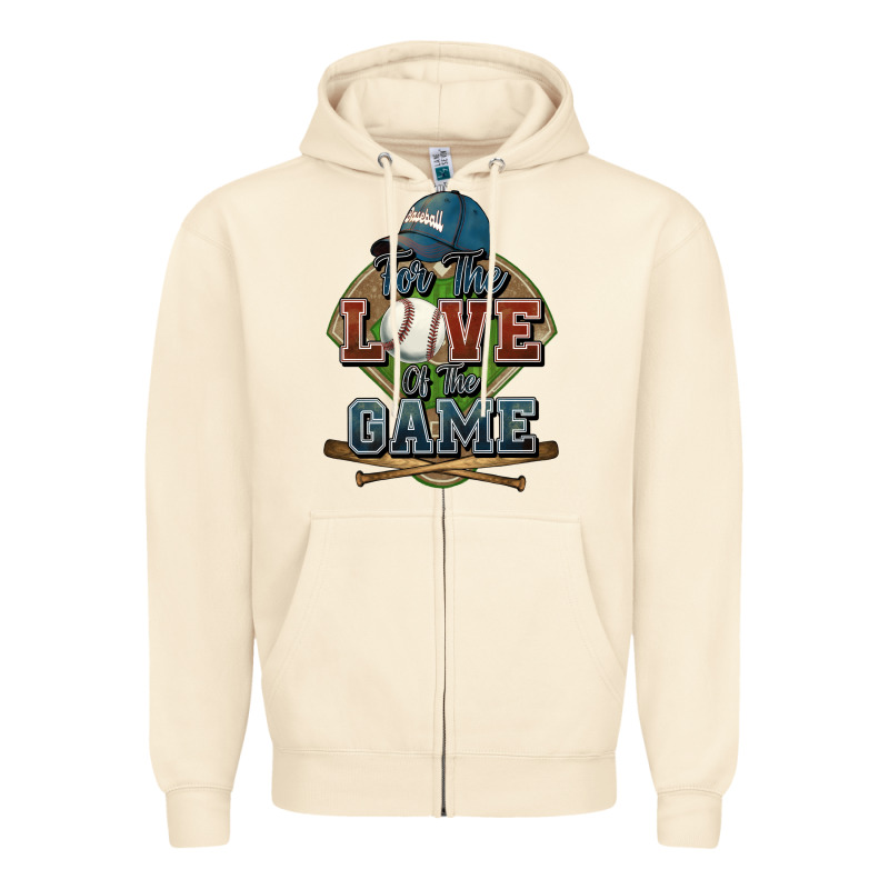 For The Love Of The Game Baseball Zipper Hoodie by HowdyJamesFarm | Teevron