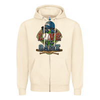 Sandshell for the love of the game baseball Zipper Hoodie - HowdyJamesFarm