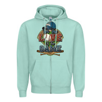 Seafoam for the love of the game baseball Zipper Hoodie - HowdyJamesFarm