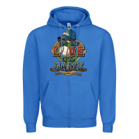 True Royal for the love of the game baseball Zipper Hoodie - HowdyJamesFarm
