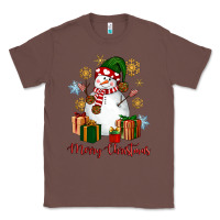 Chestnut Snowman Merry Christmas Classic Tee - NancyCooperArtShop