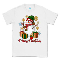 White Snowman Merry Christmas Classic Tee - NancyCooperArtShop