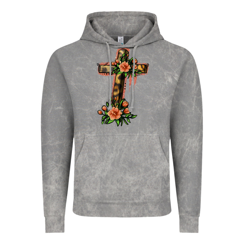 Flower Cross Vintage Hoodie by Jasminsmagicworld | Teevron