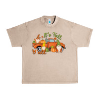 French Oak It's Fall Y'all Gnome Urban Heavy Tee - MaliasSmallBusiness