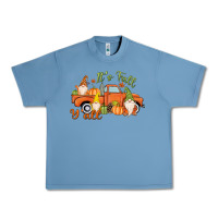 Pebble Blue It's Fall Y'all Gnome Urban Heavy Tee - MaliasSmallBusiness