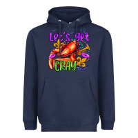 Navy let's get cray with crawfish olivia Heavyweight Hoodie - OliviaCreatesArt