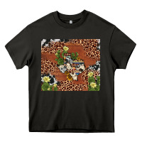 Asphalt texas cactus Heavy Core Tee - AdoDesignShop