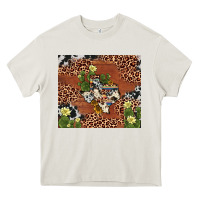 Cream texas cactus Heavy Core Tee - AdoDesignShop
