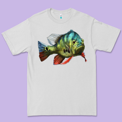 Peacock Bass Illustrations Premium Tee Designed By Lillyallendesigns