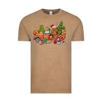 Vintage Coffee christmas gingerbread truck Vintage Tee - MaliasSmallBusiness