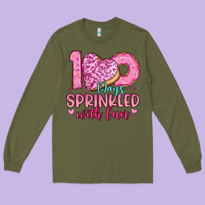 100 Days Sprinkled With Fun Long Sleeve Tee Designed By Artiststas