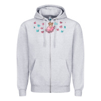 Heather Grey butterflies and mom Zipper Hoodie - TumblerDesignByShophia