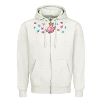 Oatmeal Heather butterflies and mom Zipper Hoodie - TumblerDesignByShophia