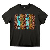 Asphalt sunflower cactus leopard brushstroke Heavy Core Tee - AdoDesignShop
