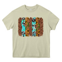 Mossy sunflower cactus leopard brushstroke Heavy Core Tee - AdoDesignShop