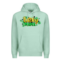 Seafoam Lucky mama mother's day Premium Hoodie - HowdyJamesFarm