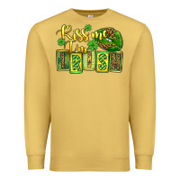 Antique Gold St. Patrick's Kiss me i am irish Premium Sweatshirt - OliviaCreatesArt