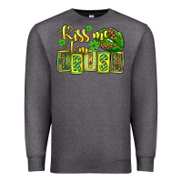 Charcoal Heather St. Patrick's Kiss me i am irish Premium Sweatshirt - OliviaCreatesArt