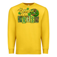 Lemon St. Patrick's Kiss me i am irish Premium Sweatshirt - OliviaCreatesArt