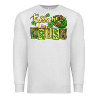 Oatmeal Heather St. Patrick's Kiss me i am irish Premium Sweatshirt - OliviaCreatesArt