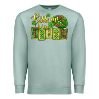 Seafoam St. Patrick's Kiss me i am irish Premium Sweatshirt - OliviaCreatesArt