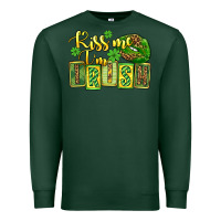 Sports Green St. Patrick's Kiss me i am irish Premium Sweatshirt - OliviaCreatesArt