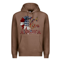 Chestnut god bless america Premium Hoodie - JahusDesignShop