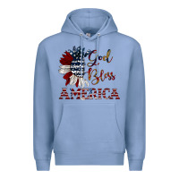 Colony Blue god bless america Premium Hoodie - JahusDesignShop