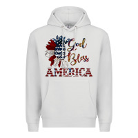 Dove Grey god bless america Premium Hoodie - JahusDesignShop