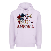 Lilac god bless america Premium Hoodie - JahusDesignShop