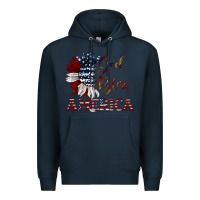 Navy god bless america Premium Hoodie - JahusDesignShop