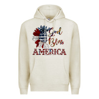 Oatmeal Heather god bless america Premium Hoodie - JahusDesignShop