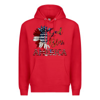 Red god bless america Premium Hoodie - JahusDesignShop