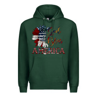 Sports Green god bless america Premium Hoodie - JahusDesignShop