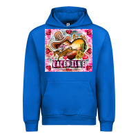 Cobalt Be Mine Valentine Urban Hoodie - CowhideDigitalArt